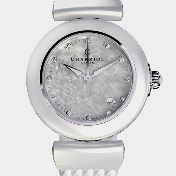 Phillipe Charriol AEL ceramic diamond watch NWT - Picture 7 of 9